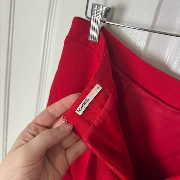 House of CB Martinez Cherry Red Maxi Skirt M - Picture 5 of 6
